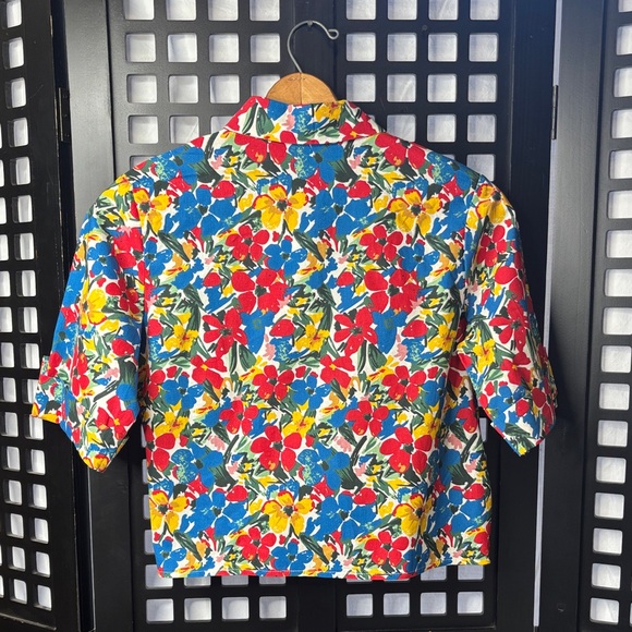 🌸 Molly Bracken Floral Front Tie, Button Blouse Colorful Women’s Small NWT 🌸 - Picture 7 of 14